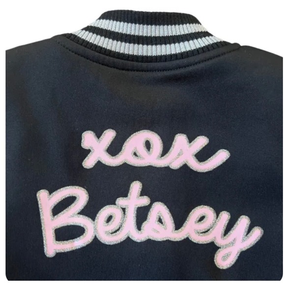 Betsey Johnson Rock & Roll Love Bomber Jacket - Size 5 K23 * - Picture 4 of 4